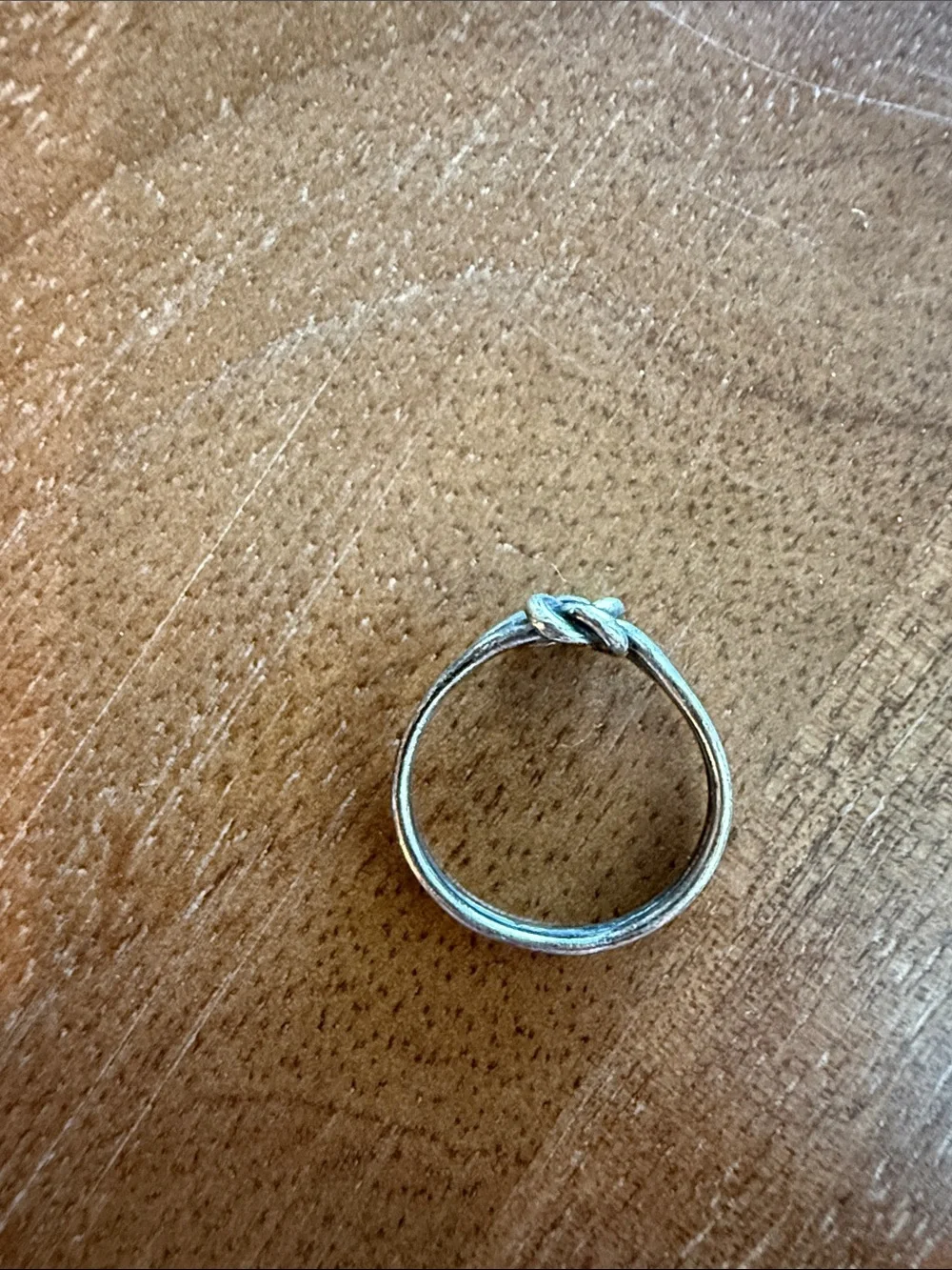 James Avery Thin Knot Detail Silver Ring